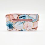 Elegance Női Hátitáska és Pénztárca Szett (Türkisz-rózsaszín)