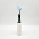 Illatos Kézműves Tulipán (Türkisz pöttyös, sötét levél)