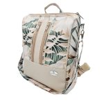 Elegance Női Hátitáska és Válltáska (Krém leveles)