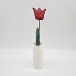 Illatos Kézműves Tulipán (Sötét mályva, sötét levél)