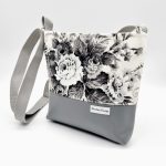 Lovely Női Oldaltáska (Szürke virágos)