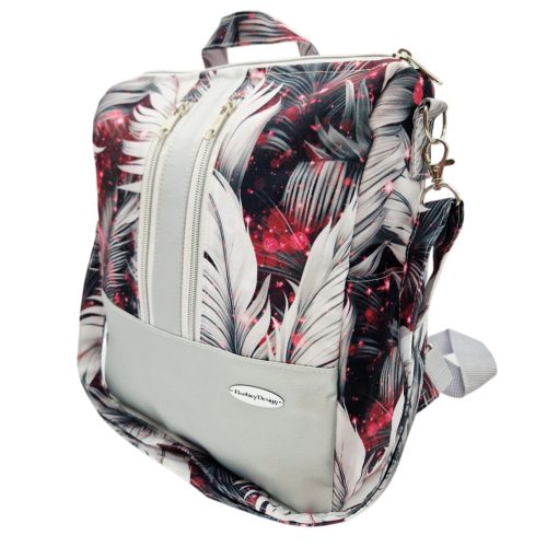 Elegance Női Hátitáska és Válltáska (Pink tollpihés)