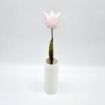 Illatos Kézműves Tulipán (Rózsaszín pöttyös, mintás levél)