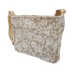 Beauty Női Oldaltáska (Krém virágos)