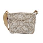 Beauty Női Oldaltáska (Krém virágos)