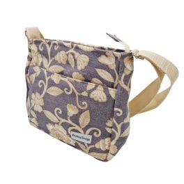 Beauty Női Oldaltáska (Barna virágos)