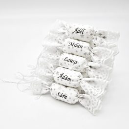 Névreszóló textil szaloncukor