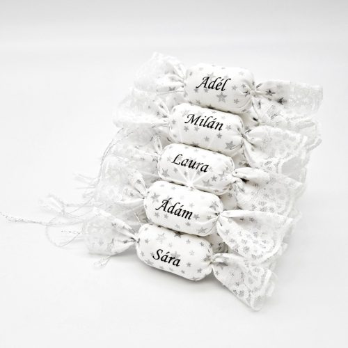 Névreszóló textil szaloncukor