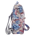 Elegance Női Hátitáska és Válltáska (Színes virágos)