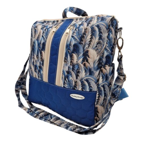 Elegance Női Hátitáska és Válltáska (Sötét kék)