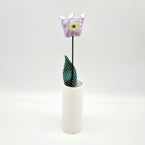 Illatos Kézműves Tulipán (Lila rácsos, sötét levéllel)