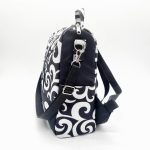 Elegance Női Hátitáska és Pénztárca Szett (Fekete-fehér)