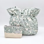 Romantic Női Válltáska és Pénztárca Szett (Pasztell zöld)